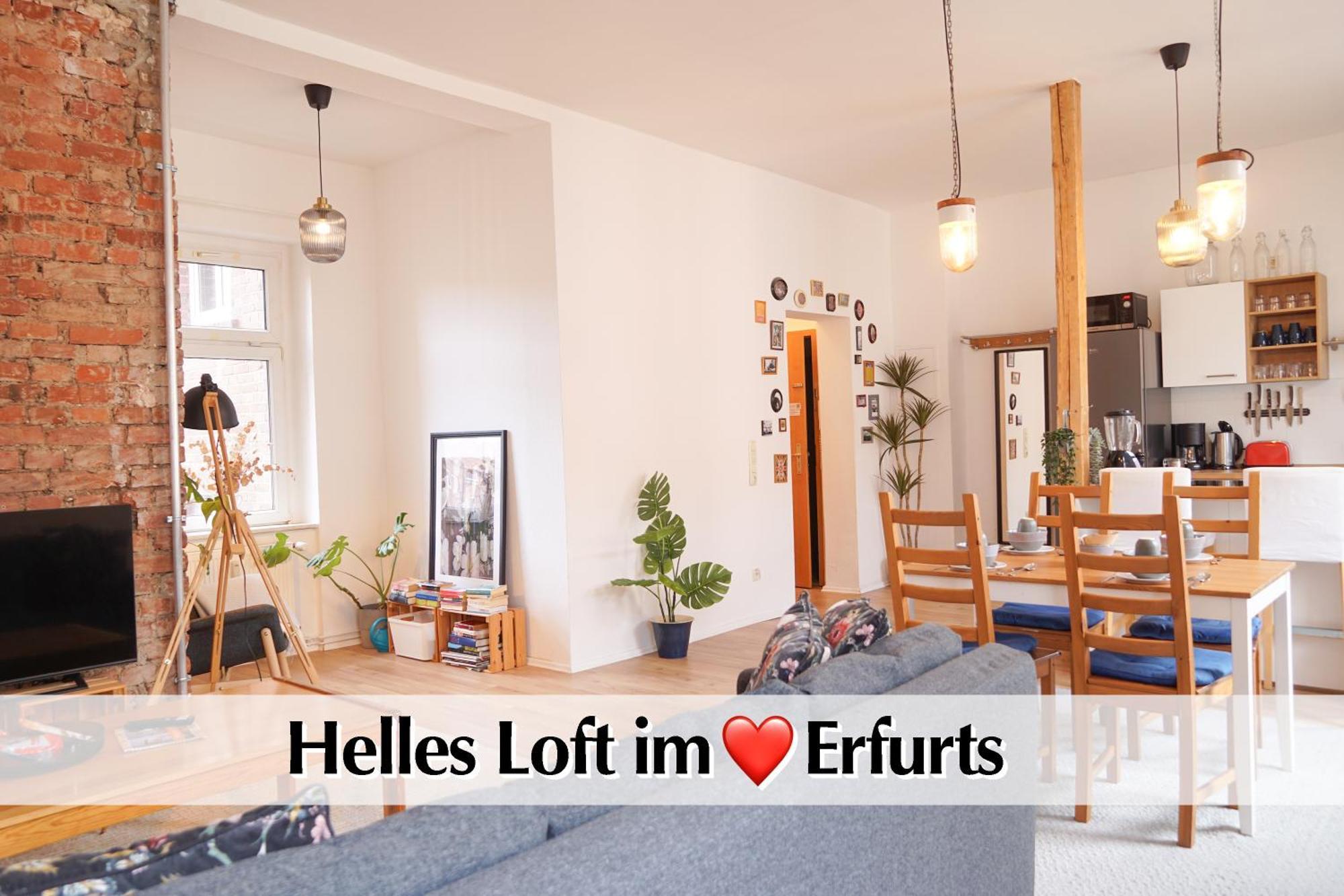 Apartment Wohnliches Altbau Loft Homesweethome Im Erfurter Zentrum Erfurt